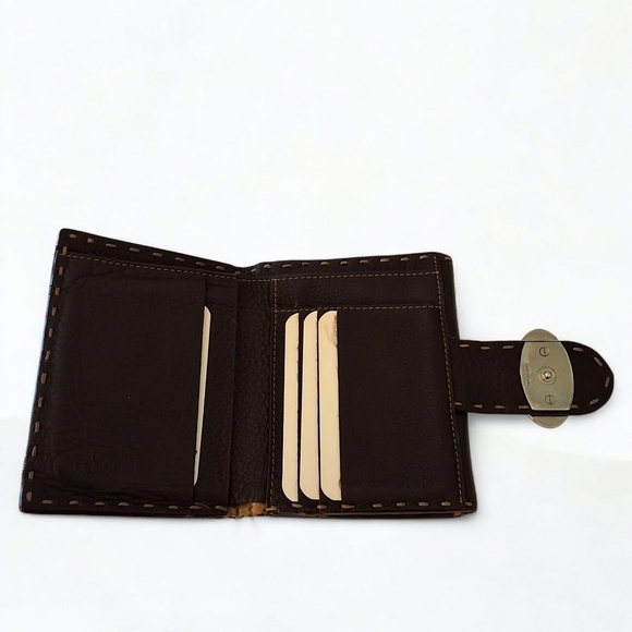 Fendi Selleria Small Bifold Wallet | Hand-Stitched Roman Leather - Picture 5 of 16